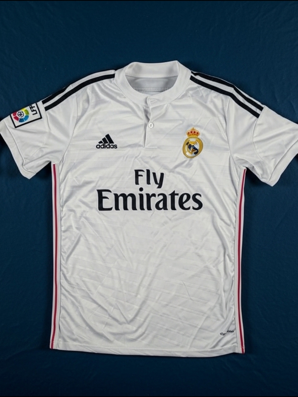 Adidas Real Madrid James #10 2014 Soccer Jersey Men's Small White Black